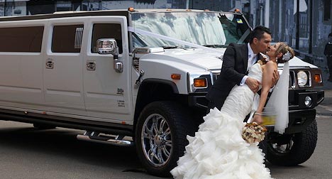 Hummer Limo Wedding Berkshire