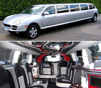 Boogie the night away in a Porsche Cayenne Limo. Booking a Porsche limo is 