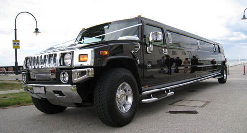 Black Hummer Limo Corby