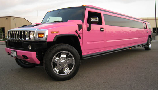 Pink Hummer H2 Limo Hire Nottingham