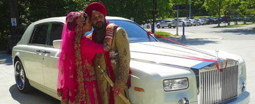 Warwick Rolls Royce Phantom Wedding Car