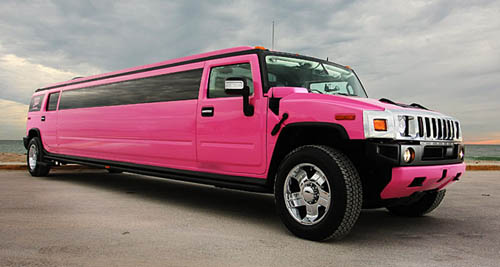 Pink Hummer H2 Limos Worcester