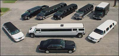 Business Meeting in a Limousine.