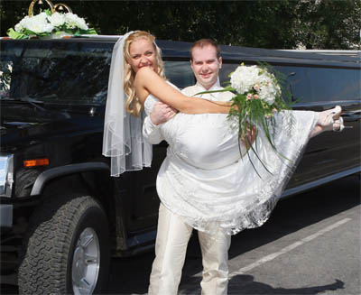 Black Hummer Wedding