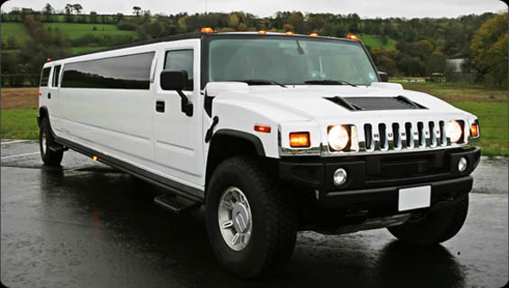 White hummer limo hire 